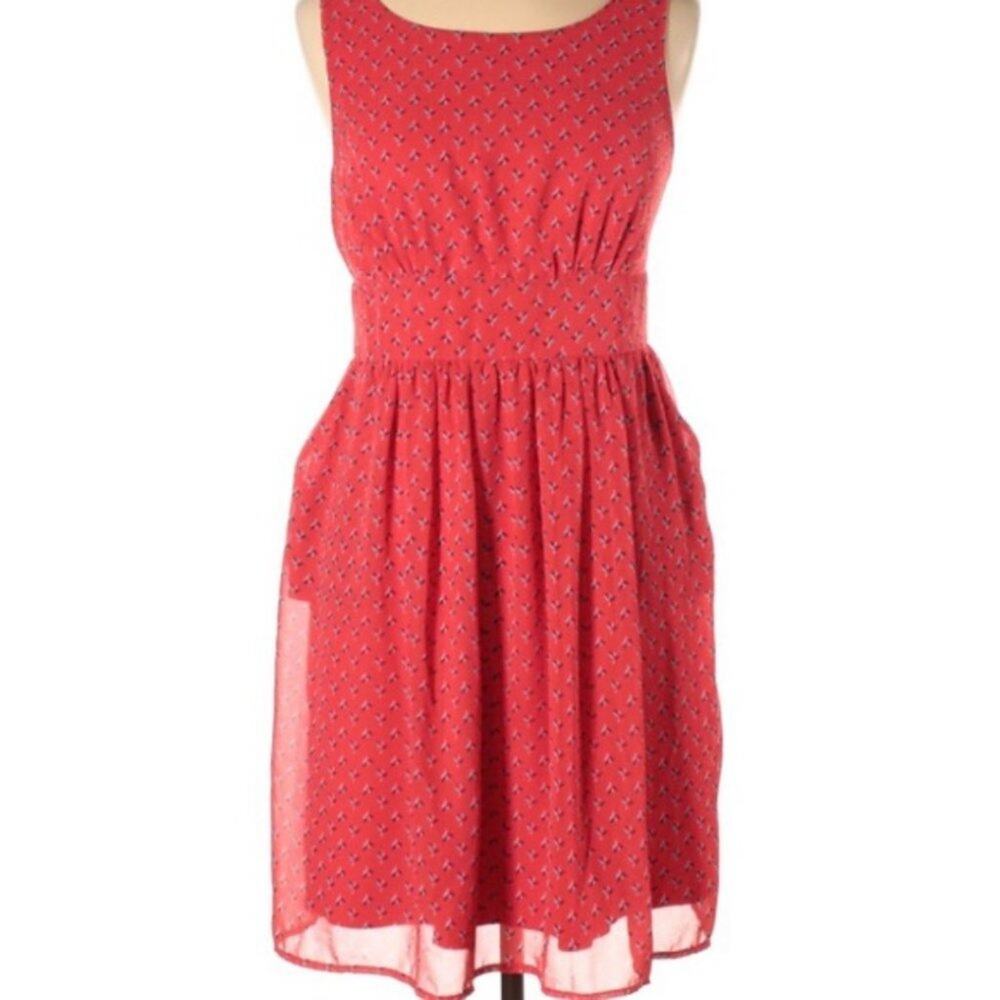 Maurices Coral Sleeveless Dress Size 11/12 Pockets